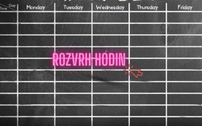 Rozvrhy žáků 1. ročníků