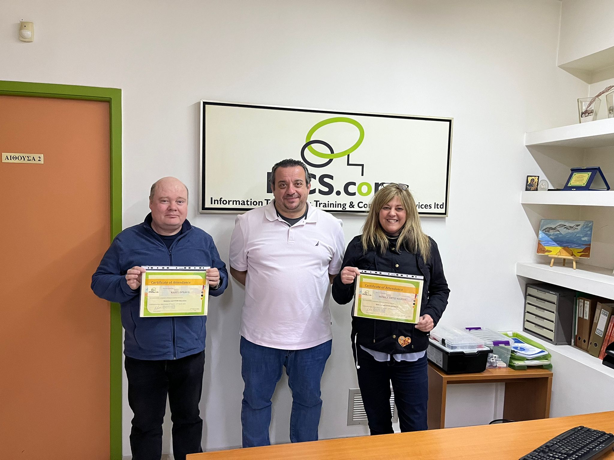 Erasmus+ ITCScom Athény certifikáty