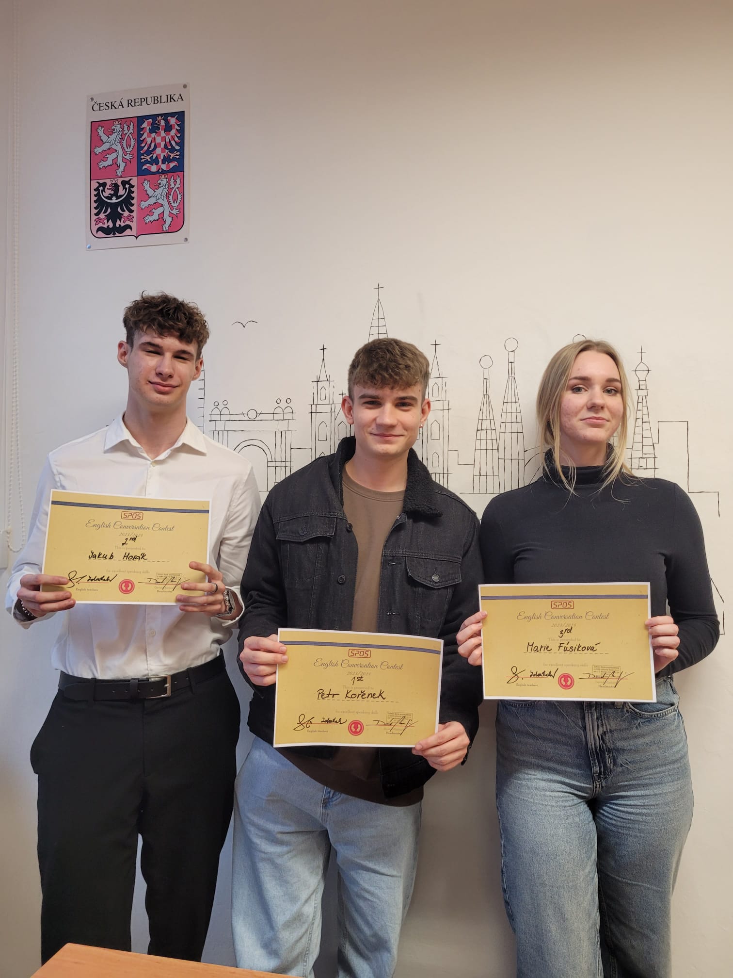 English coversation contest - winners