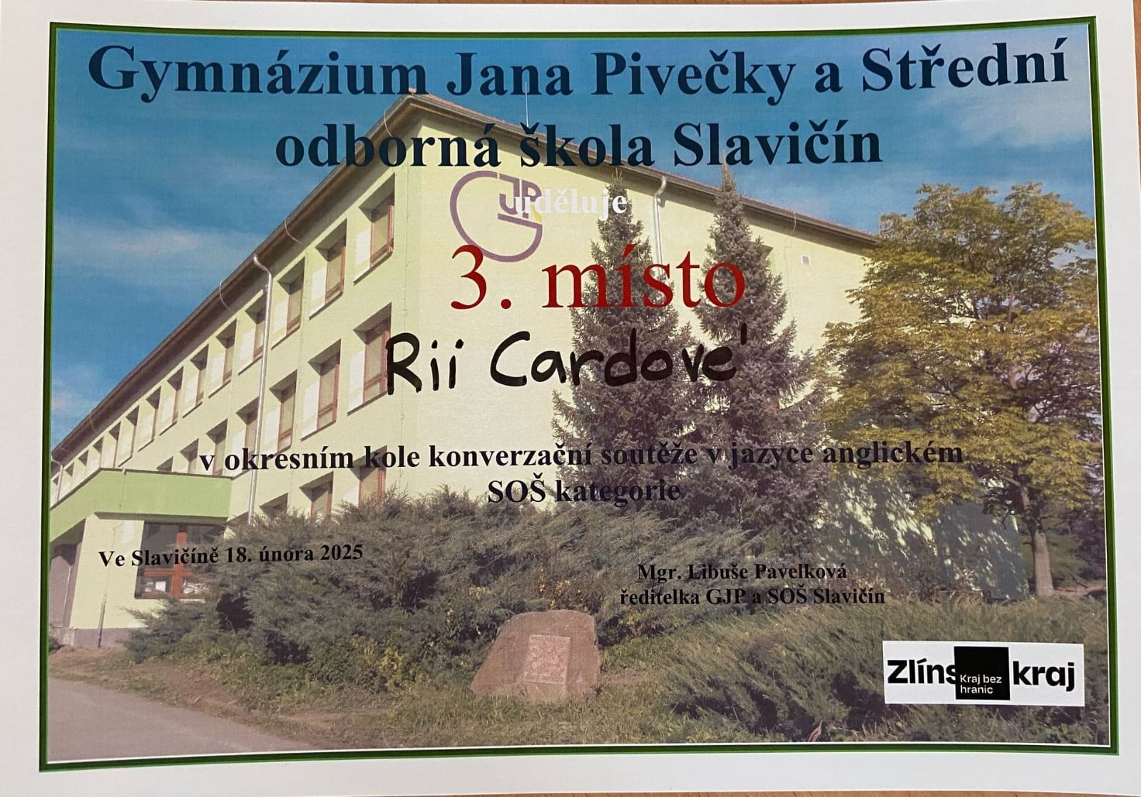 Diplom Ria Cardová