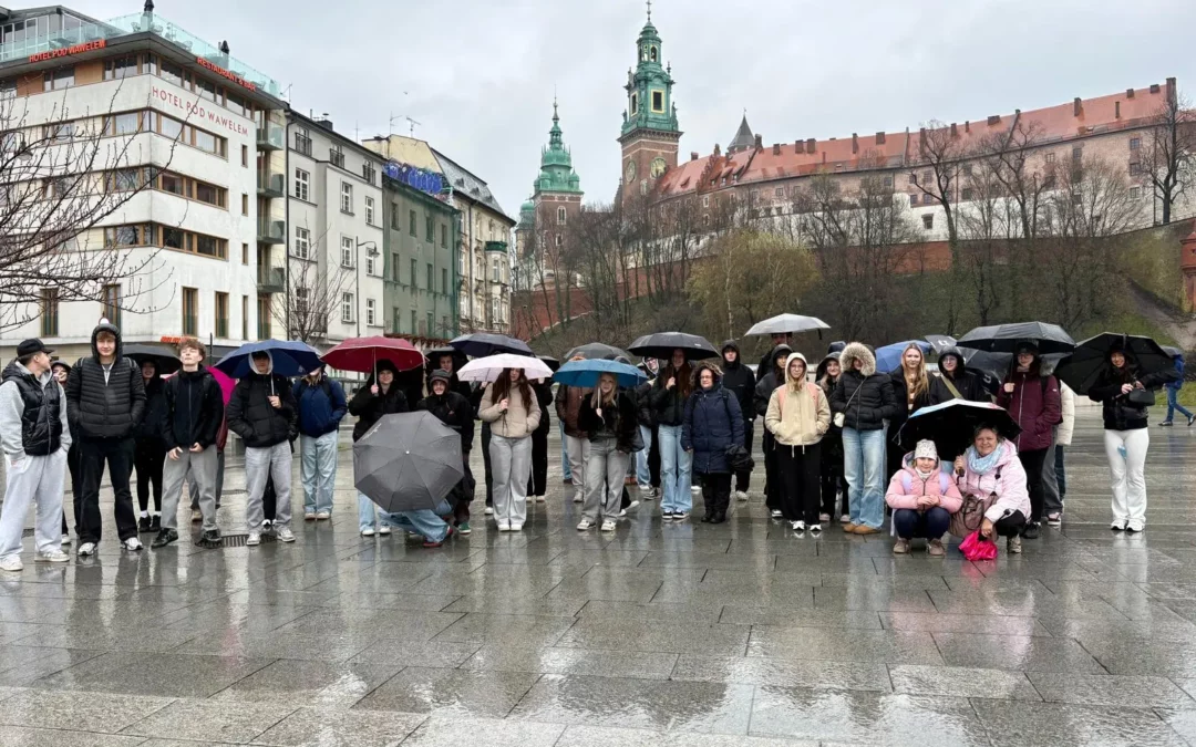 Kraków - promoklí výletníci