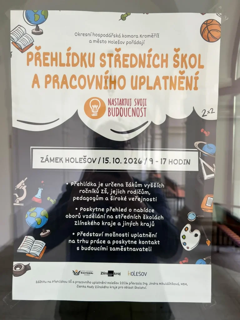 Plakát - přehlídka SŠ Holešov 2026